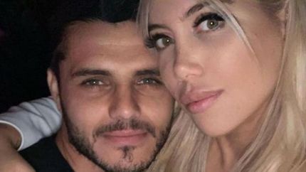 Mauro Icardi y Wanda Nara.