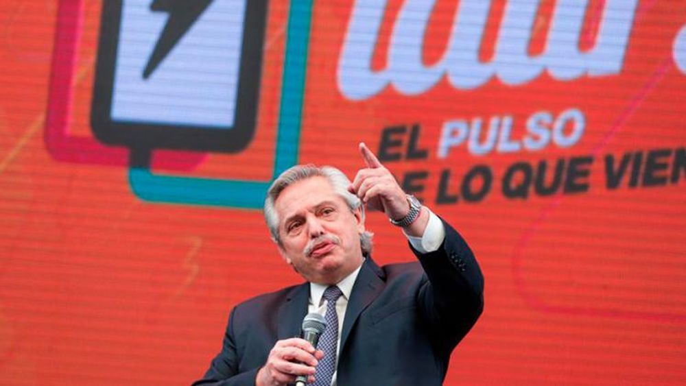 El Presidente encabezó el acto en Tecnópolis.