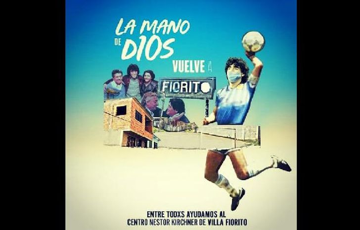 La mano de Dios vuelve a Fiorito, la iniciativa en las redes del 10.