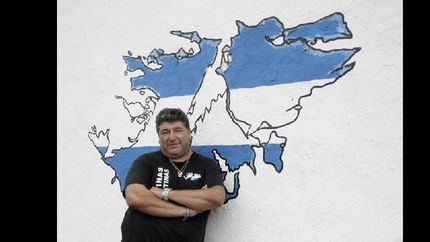 Juan Carlos Peralta es directivo del club y combatió en Malvinas.