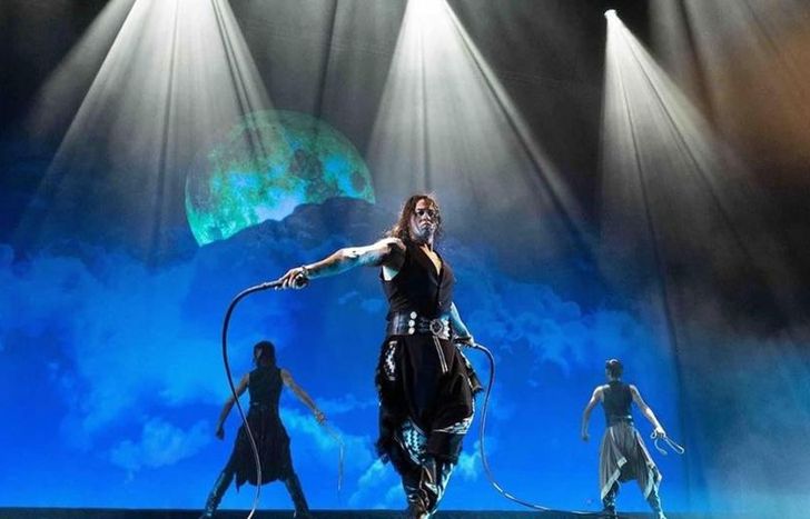 Matías en escena con Gauchos Legend.