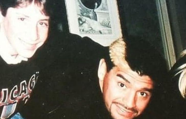 Guido junto a Diego. Una foto que guardará para siempre.