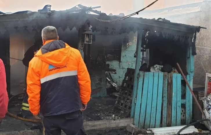 Cuatro viviendas fueron consumidas por las llamas.