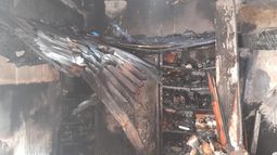 Un taller quedó completamente destruido.