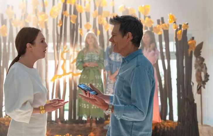 Julianne Moore y Kevin Bacon, en escena.