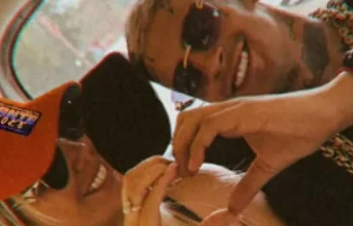 Wanda Nara y L-Gante, juntos.