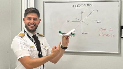 Diego ya es instructor de vuelo y tiene la misión de trasmitir todos sus conocimientos.