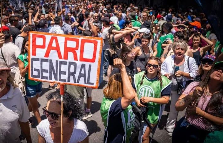 La CGT empezó el plan de lucha contra las medidas de Milei.