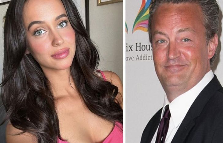 La joven estuvo con Matthew Perry.