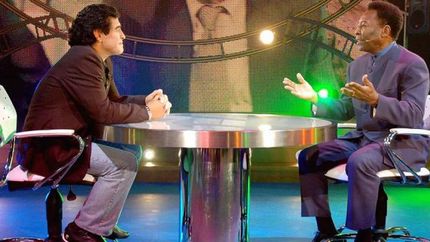 Diego Maradona y Pelé juntos en La Noche del 10.