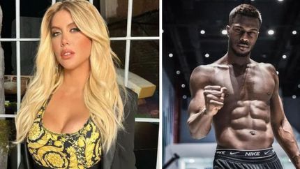 Wanda Nara y Keita Baldé.