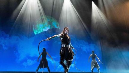 Matías en escena con Gauchos Legend.