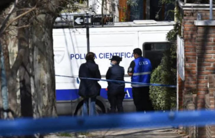 La Policía Científica en la escena del homicidio.