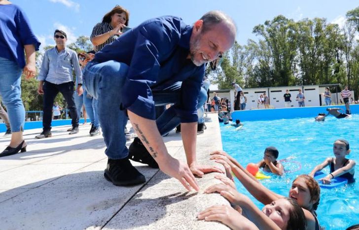 Insaurralde compartió la jornada con los chicos y chicas.