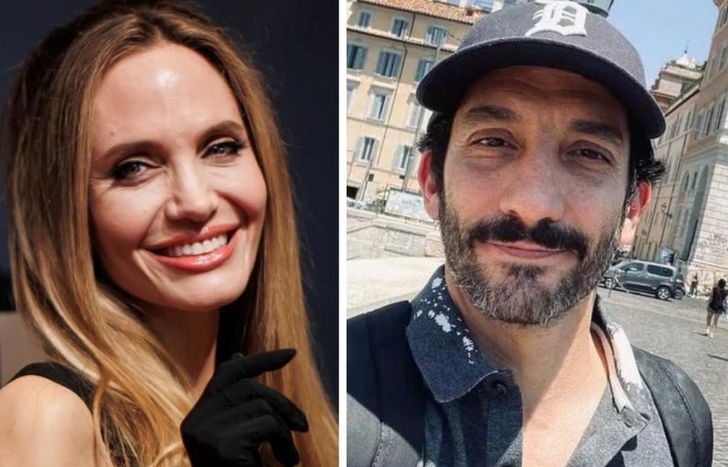 Angelina Jolie y Juan Minujín fueron fotografiados juntos en un estreno.