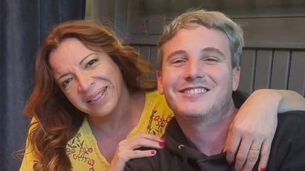 Lizy Tagliani y su esposo.&nbsp;