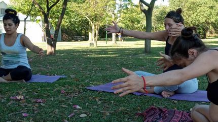 Un momento para encontrarse con ellas mismas. Un momento para encontrarse con ellas mismas.