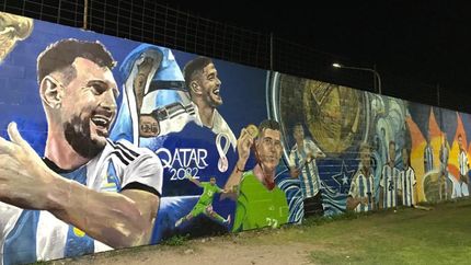 Diario La Unión | El mural incluye a varios jugadores claves en la consagración de la Scaloneta.