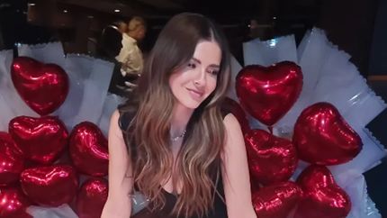 La China Suárez, de festejo.&nbsp;