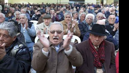 Los jubilados celebraron la iniciativa.
