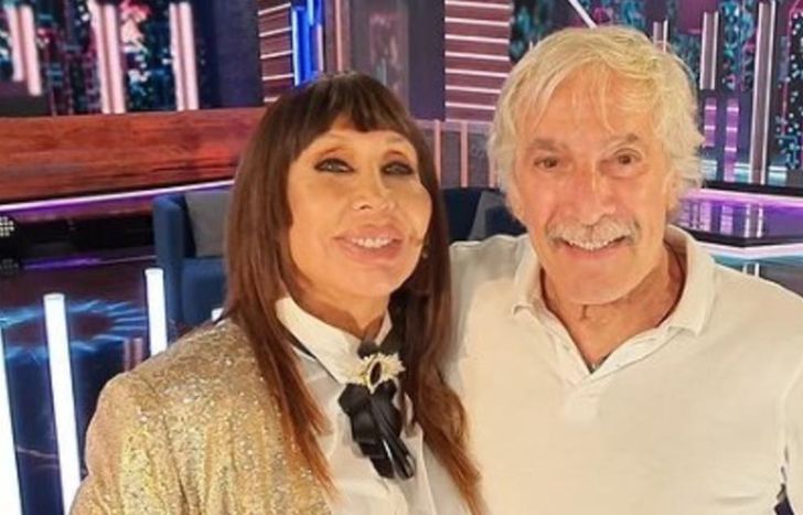 Moria Casán y el Pato Galmarini.