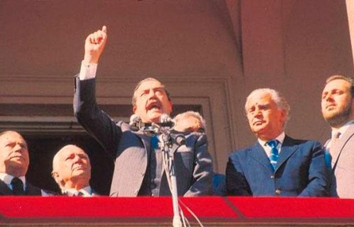 Alfonsín, en 1987.