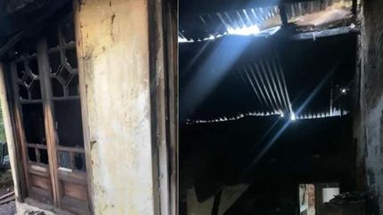 Diario La Unión | Así quedó la casa tras el incendio.