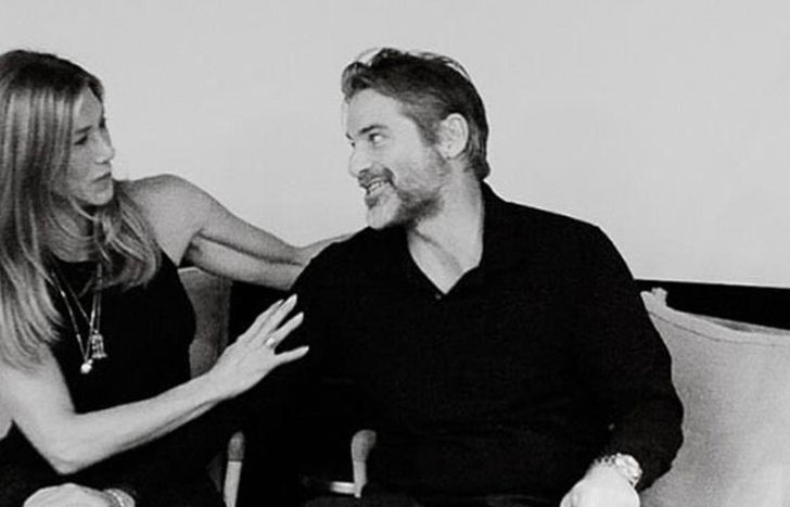 Jennifer Aniston con su novio.