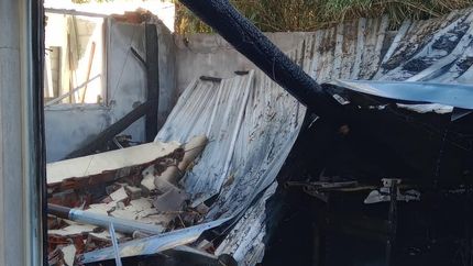 El lugar quedó destruido.