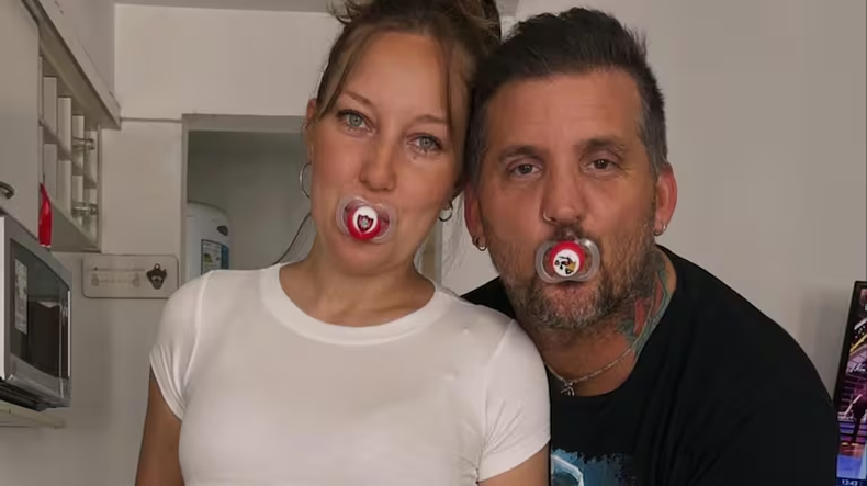 Juan Reverdito y su pareja. 
