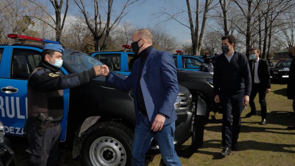 Insaurralde encabezó la presentación de las patrullas.