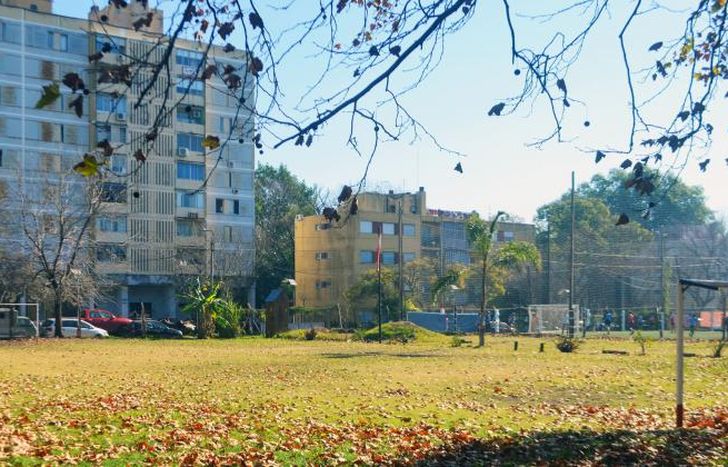 Sobre estos terrenos se construirán las nuevas canchas.