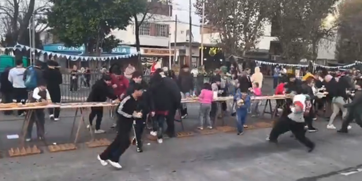 Hicieron un sanguchazo en Avellaneda y se desmadró: robo y caos